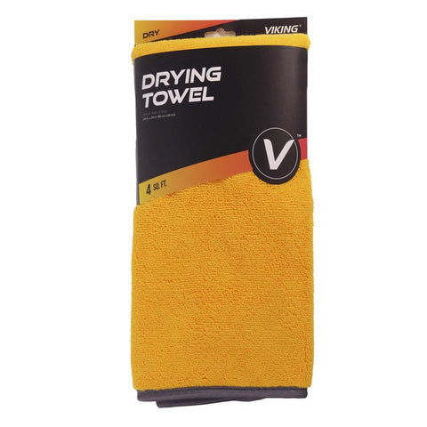 4 square foot Viking Orange Microfiber Car Drying Towel in package