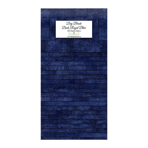 dry brush dark royal blue, Pre-cut Cotton Fabric Karat Gems Strips 842