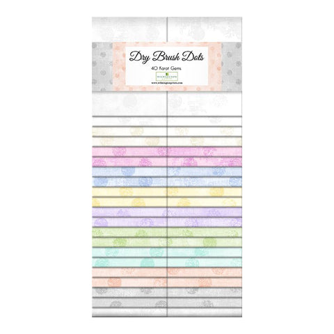 dry brush dots, Pre-cut Cotton Fabric Karat Gems Strips 842