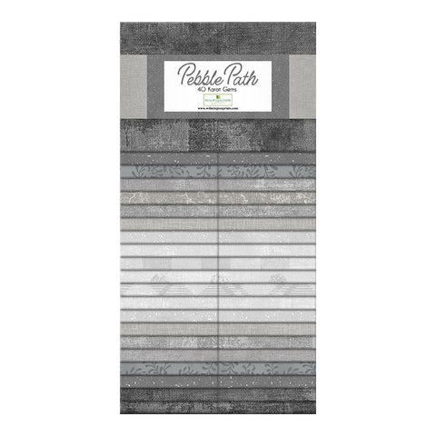 pebble path, Pre-cut Cotton Fabric Karat Gems Strips 842