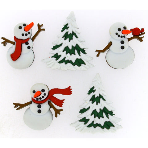 Snowman buttons.