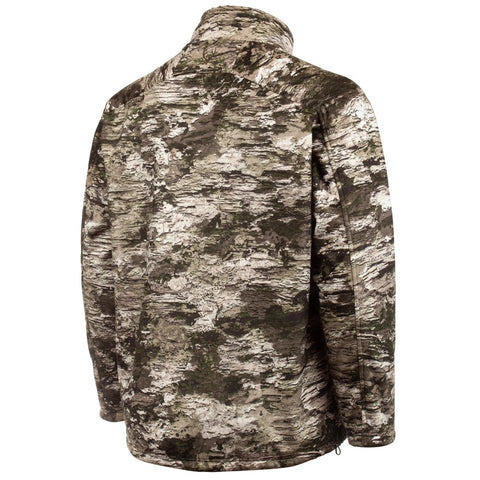 Back of Huntworth men's Ketchikan Softshell Camo Hunting Jacket