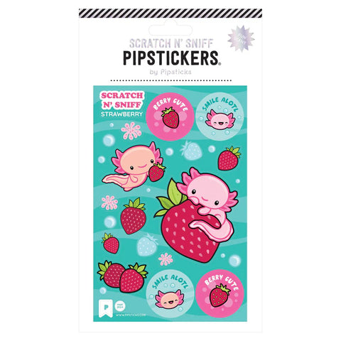 Berry Cute Axolotl Scratch 'N Sniff Stickers AS006189