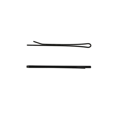 Black Flat Bobby Pins