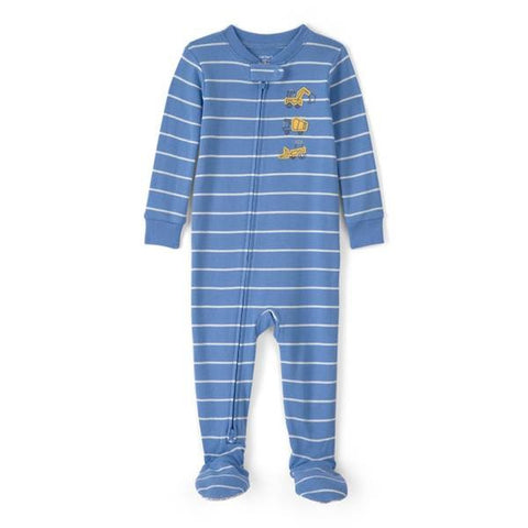 Baby Boys' Construction Striped Cotton Snug Fit Pajama Set 1U849910