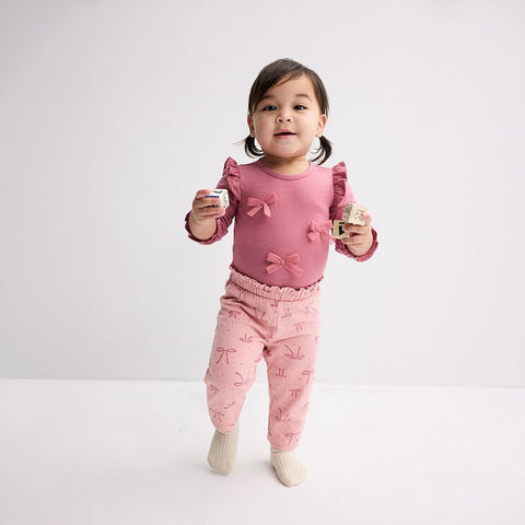 Baby Girl's 2-Piece Long-Sleeve Bodysuit & Pant Set 1W095810