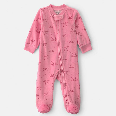 Baby Girl's Fleece 2-Way Zip Sleep & Play Pajamas 1W115510