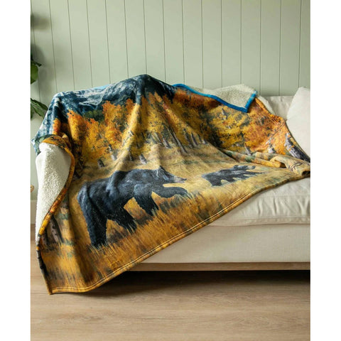 Bear Artisan Throw Blanket BL198