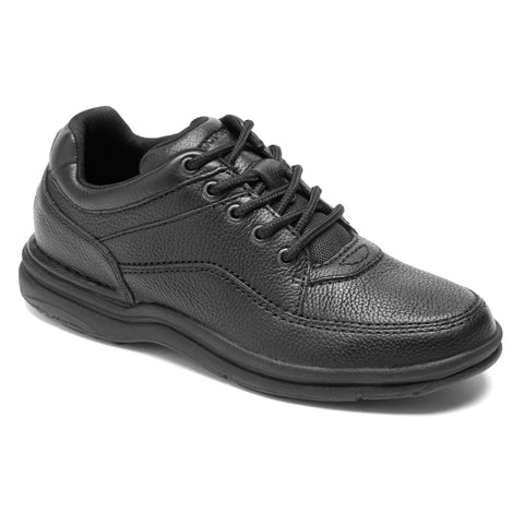 Black leather World Tour shoe.
