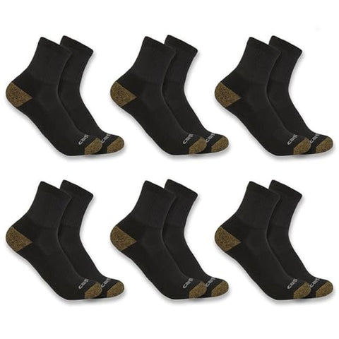Midweight Quarter Sock 6 Pack SQ1156
