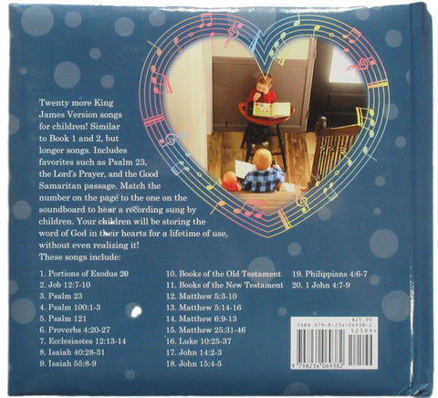 Back cover of KJV Songs for Children, Book 3
