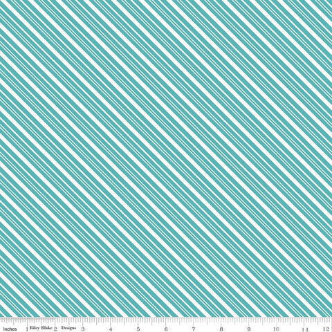 blue, A Perfect Winter Collection Stripes Cotton Fabric C17995