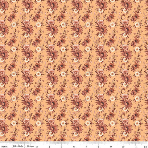 marmalade, Harvest on the Prairie Collection Floral Print Cotton Fabric C18282