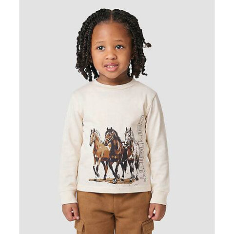 Toddler Girls' Long-Sleeve Wild Horses Tee CA7213
