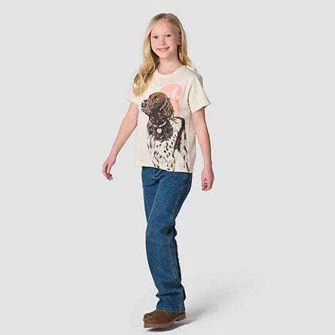 Girls' Short-Sleeve Dog T-Shirt CA7244