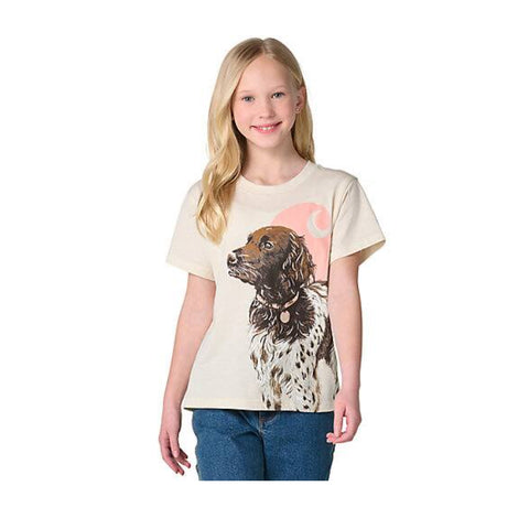 Girls' Short-Sleeve Dog T-Shirt CA7244