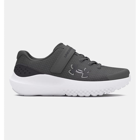 Under Armour boy's Surge 4 shoe in castlerock gray