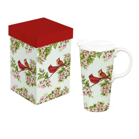 Ceramic Floral Cardinals Perfect Cup TKNVJ3CTC
