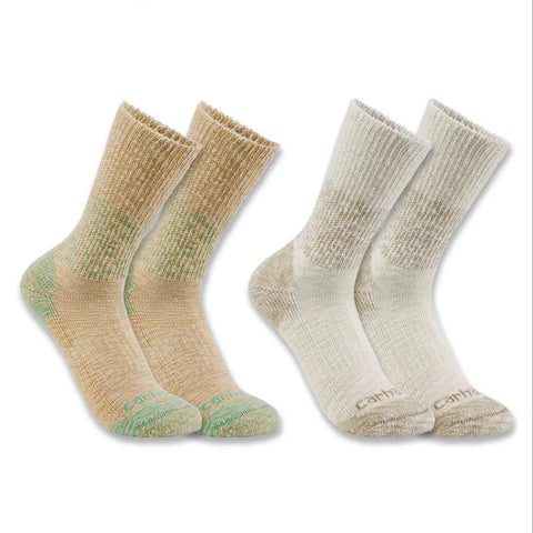 Women's Midweight Cotton Blend Crew Sock 2-Pack SC3252W
