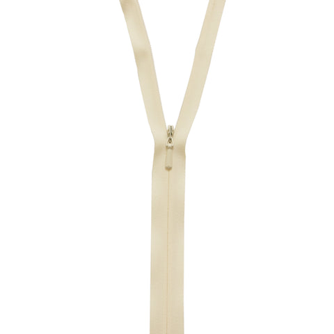 Cream Unique invisible zipper.
