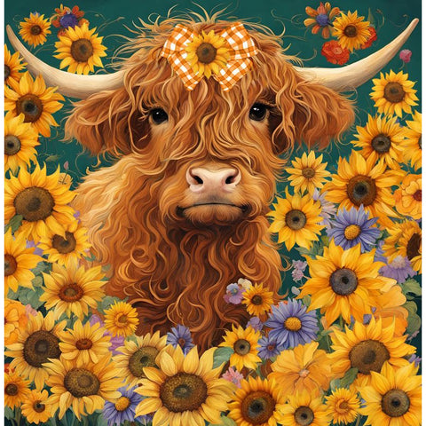 Highland Cow Faux Fur Throw Blanket DBF23172
