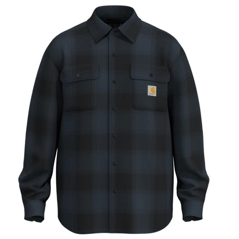 Men's Big and Tall Hubbard Loose Fit Heavyweight Flannel Long-Sleeve Plaid Shirt 107013