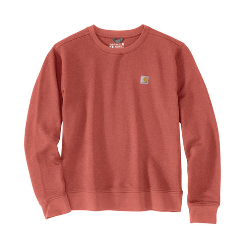 Dusty Cedar Heather Women's French Terry Crewneck Sweatshirt 106179-DOV