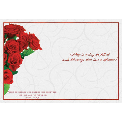 Blessings on your Wedding Day card design 1 inside