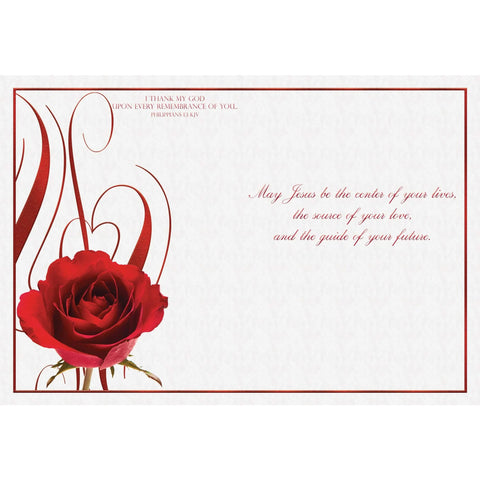 Blessings on your Wedding Day card design 3 inside