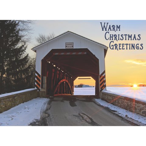 Snowy Bridges Christmas Boxed Cards FT22710