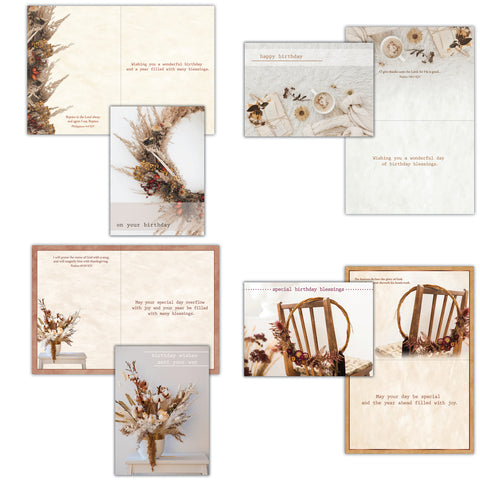 Birthday - Dried Blossoms Boxed Cards FT22853