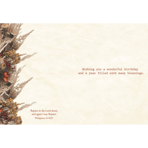 Birthday - Dried Blossoms Boxed Cards FT22853