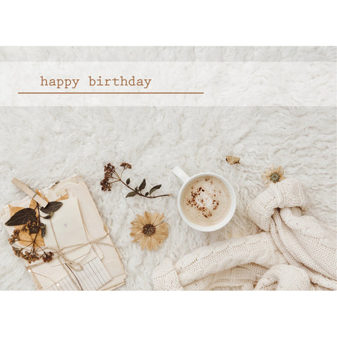 Birthday - Dried Blossoms Boxed Cards FT22853