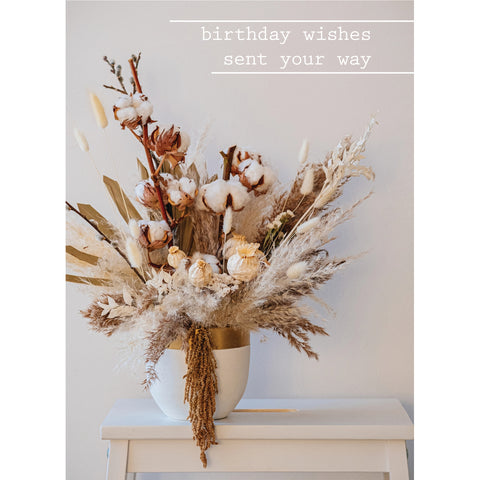 Birthday - Dried Blossoms Boxed Cards FT22853