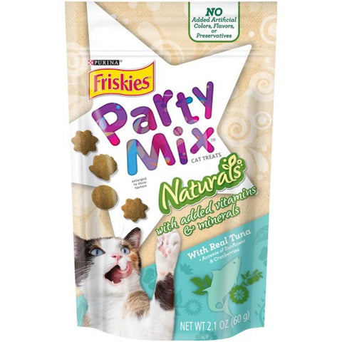Party Mix Natural Yums with Real Tuna Cat Treats 2.1-oz