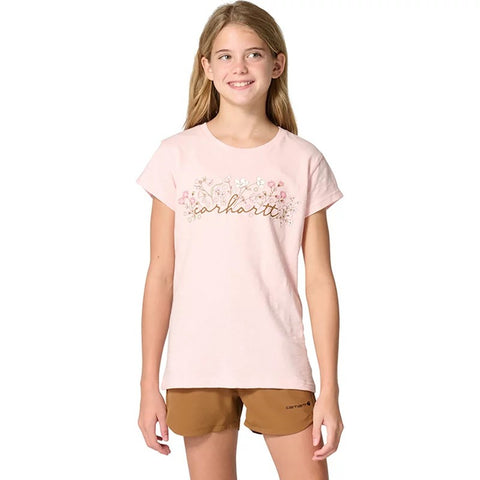 Girls' Flower Script T-Shirt CA7177
