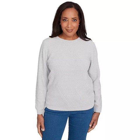 Women's Cable Chenille Pullover Sweater 03468