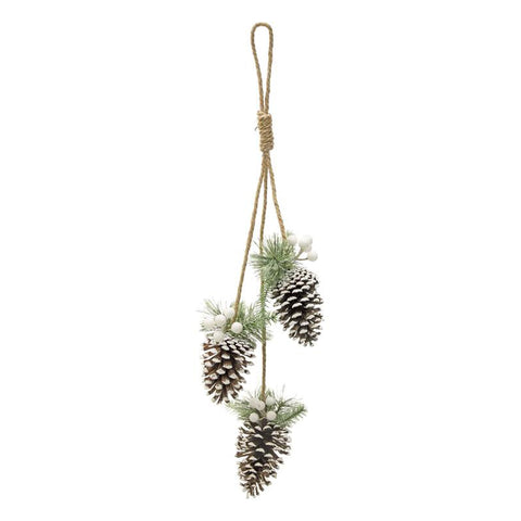 Hanging Pinecones with Pine and Bell XA354