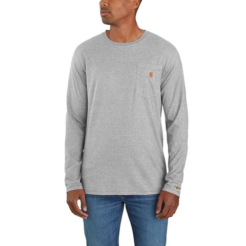 Men's Big and Tall Carhartt Force Relaxed Fit Midweight Pocket Long Sleeve T-Shirt 106656
