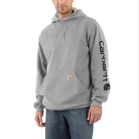 Gray Men's Midweight Logo Hoodie K288