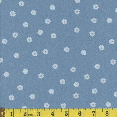 Burnout Chambray FTI Poly Cotton Fabric 145859