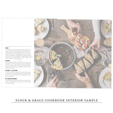 Inside of cookbook