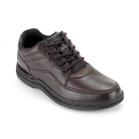 Brown leather World Tour shoe, main image.
