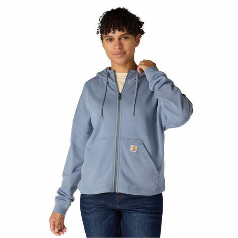 Light Faded Navy Women's TENCEL Fiber Series Loose Fit Full-Zip Sweatshirt 106837