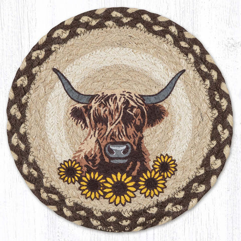 prairie cow, Mini Swatch Table Accent MSPR