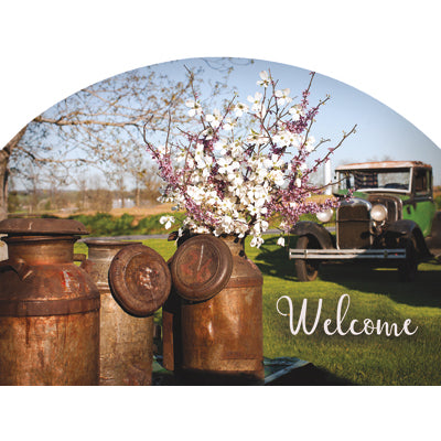 Spring & Summer Outdoor Plaque Milk Cans
