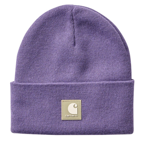 Carhartt Children's Rubber Patch Watch Cap Beanie in mulled grape