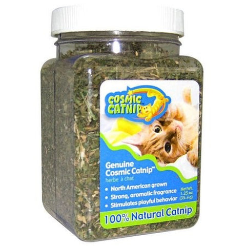 OurPets Premium North-American Grown Catnip 1.25 oz Jar Cosmic Catnip for Cats