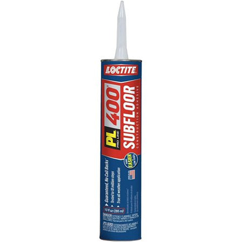 PL 400 Subfloor and Deck Construction Adhesive 10 Ounce Cartridge White 1652275