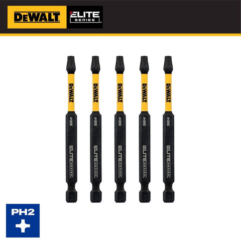 Phillips #2 X 3-1/2 in. L Screwdriver Bit Steel 5 Pc